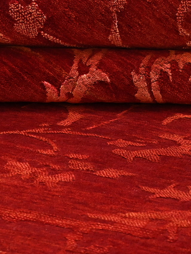 Mohair handgeknüpfter Teppich aus Wolle und Seide