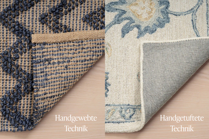 Handgewebt vs. Handgetuftet