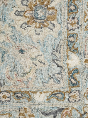 Aalam Hand-tufted Wool Persian Rug - Blue