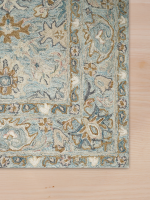 Aalam Hand-tufted Wool Persian Rug - Blue