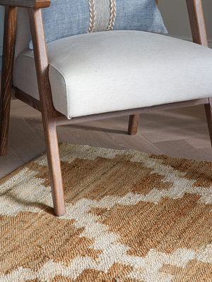 Arden Hand-woven Jute Kilim Geometric - Brown