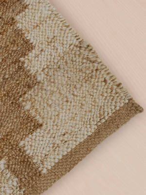 Arden Hand-woven Jute Kilim Geometric - Brown