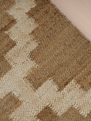 Arden Hand-woven Jute Kilim Geometric - Brown