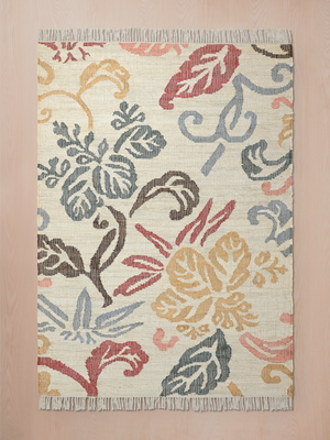 Fiore Hand-woven Jute Kilim Rug - Multi