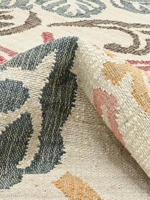 Fiore Hand-woven Jute Kilim Rug - Multi