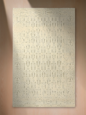 Saavi Hand-knotted Wool Persian Rug - Off-White