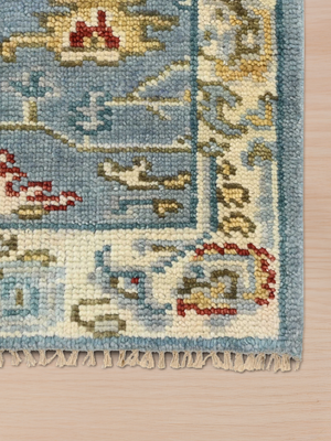 Gulzar Hand-knotted Wool Persian Rug - Blue