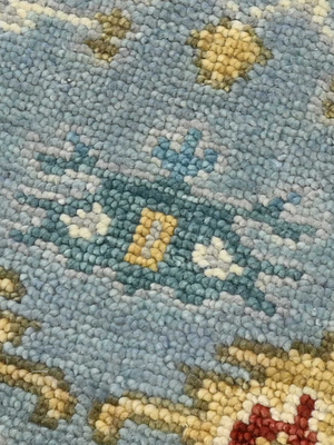 Gulzar Hand-knotted Wool Persian Rug - Blue