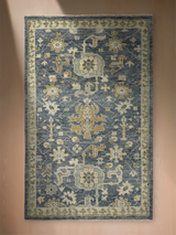 Bloomville handgeknüpfter Wollteppich
