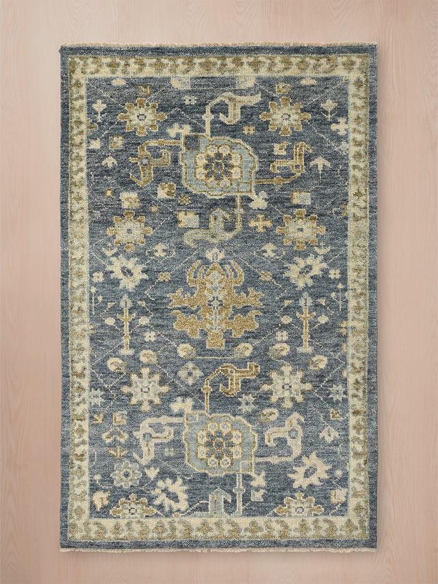 Bloomville handgeknüpfter Wollteppich