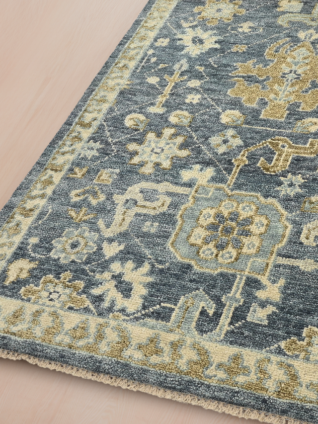 Bloomville handgeknüpfter Wollteppich