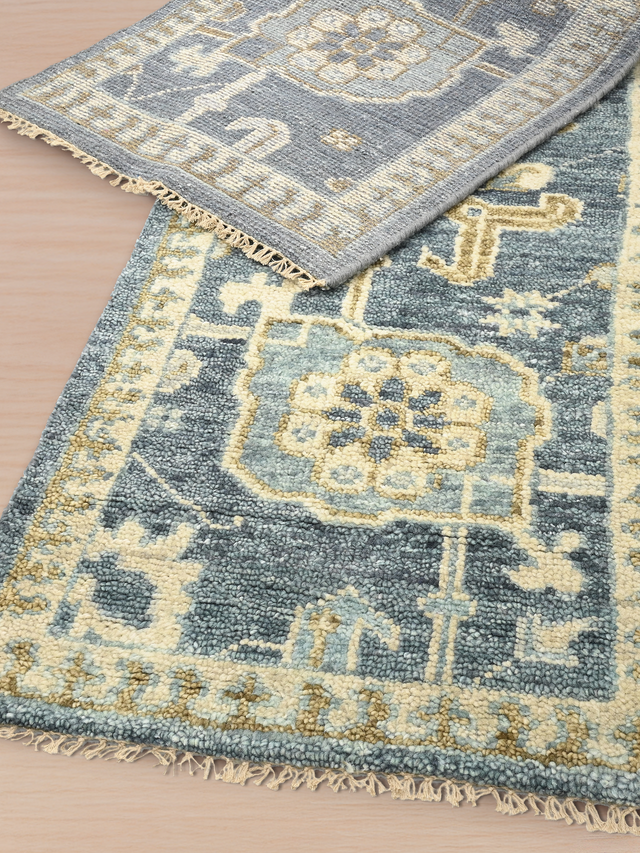 Bloomville handgeknüpfter Wollteppich