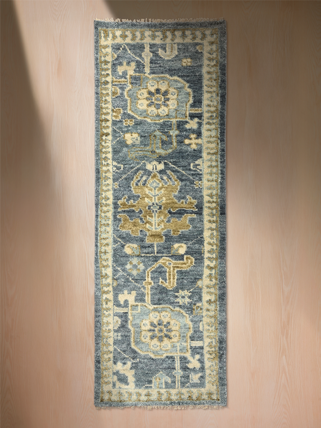 Bloomville handgeknüpfter Wollteppich