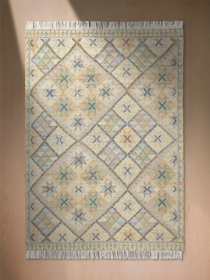 Maris Hand-woven Jute Kilim Rug - Beige