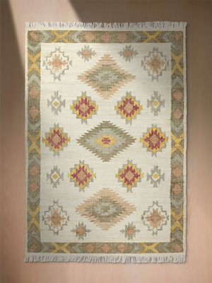 Sol Hand-woven Jute Kilim Rug - Multi