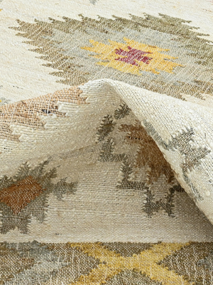 Sol Hand-woven Jute Kilim Rug - Multi