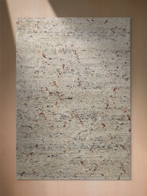 Aayat Hand-knotted Wool Rug - Grey