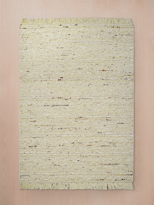 Tahira Hand-woven Wool Rug - Beige
