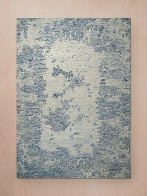 Shireen Hand-tufted Wool Abstract Rug - Blue