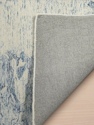 Shireen Hand-tufted Wool Abstract Rug - Blue
