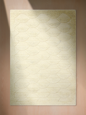 Lyla Hand-tufted Wool Geometric Rug - Ivory