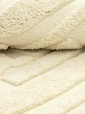 Sally Hand-tufted Wool Geometric Rug - Ivory