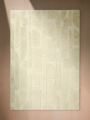 Sally Hand-tufted Wool Geometric Rug - Ivory