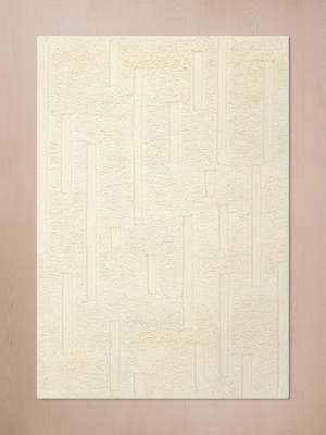 Myla Hand-tufted Wool Geometric Rug - Ivory