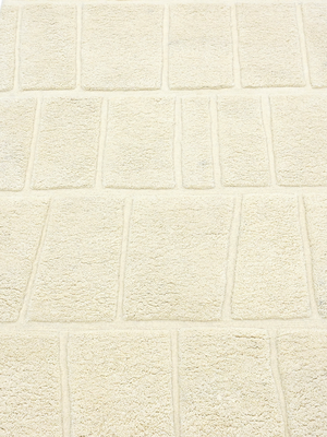 Edith Hand-tufted Wool Geometric Rug - Ivory