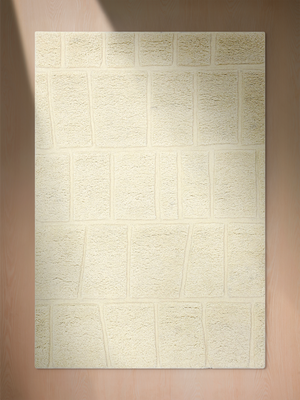 Edith Hand-tufted Wool Geometric Rug - Ivory