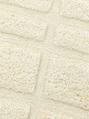 Lara Hand-tufted Wool Geometric Rug - Ivory