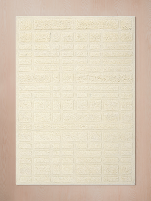 Lara Hand-tufted Wool Geometric Rug - Ivory