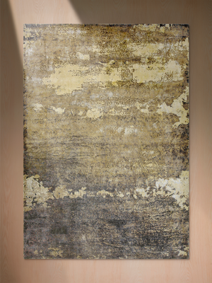 Bianca Hand-knotted Wool & Bamboo Silk Abstract Rug - Brown
