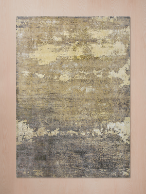 Bianca Hand-knotted Wool & Bamboo Silk Abstract Rug - Brown