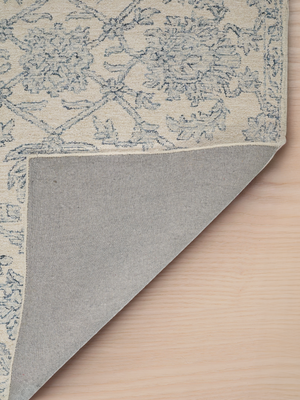 Savana Botanical Hand-tufted Wool Persian Rug - Blue