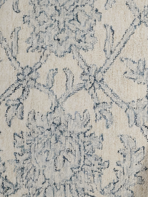 Savana Botanical Hand-tufted Wool Persian Rug - Blue