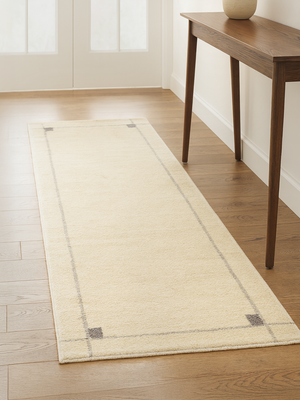 Alinaa Hand-knotted Wool Rug - Ivory