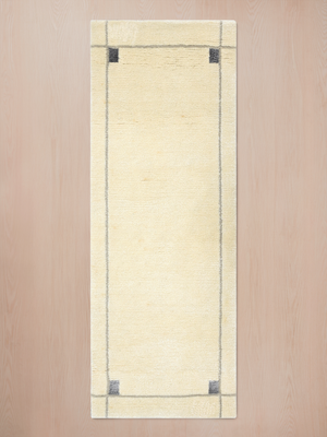 Alinaa Hand-knotted Wool Rug - Ivory