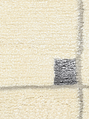 Alinaa Hand-knotted Wool Rug - Ivory