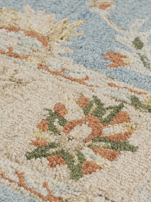 Amani Hand-tufted Wool Persian Rug - Blue