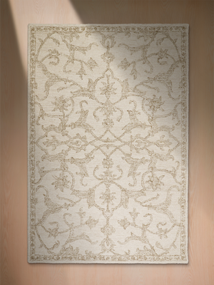 Reza Hand-tufted Wool Persian Rug - Beige