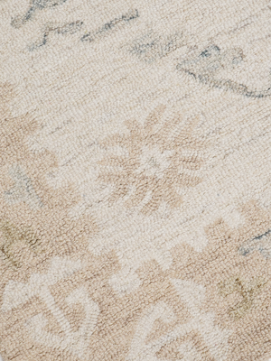 Parisa Persian Hand-tufted Wool Floral Rug - Off White