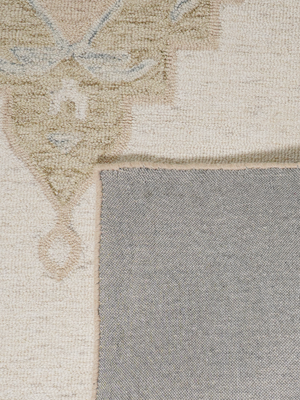 Parisa Persian Hand-tufted Wool Floral Rug - Off White