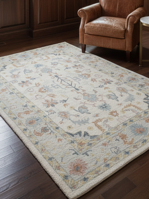Saraya Hand-tufted Wool Persian Rug - Off-White