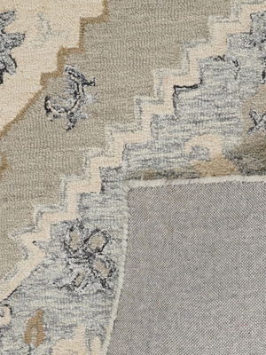 Raihaan Hand-tufted Wool Persian Rug - Grey