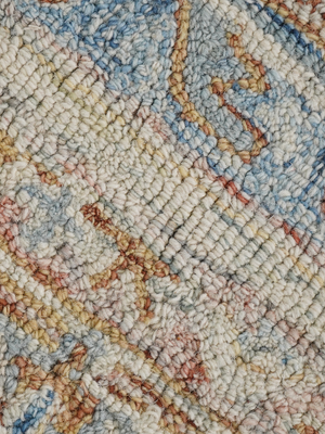 Riwaq Hand-tufted Wool Persian Rug - Blue