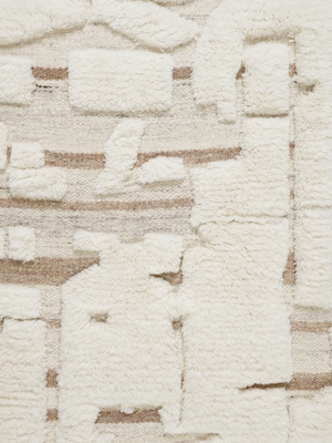 Seraya Hand-knotted Wool Geometric Rug - Off-White