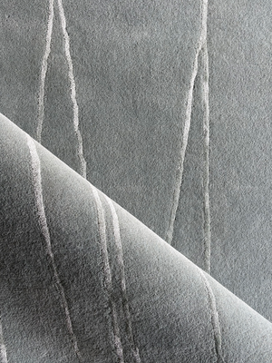 Vayen Hand-tufted Wool & Tencel Abstract Rug - Light Grey