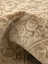Laleh handgeknüpfter Teppich aus Wolle und Seide