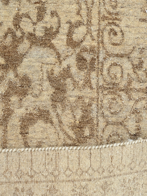 Laleh Hand-knotted Wool-Silk Persian Rug - Beige